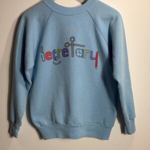 Vintage KC Whitney Sweatshirt Made in USA Embroidered Secretary Medium